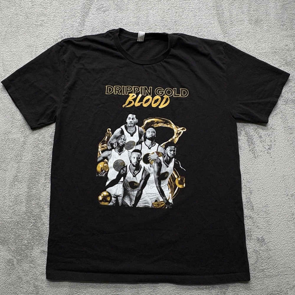 Drippin Gold‎ Blood Shirt Mens XL Basketball Graphic Player Tee Extra Large